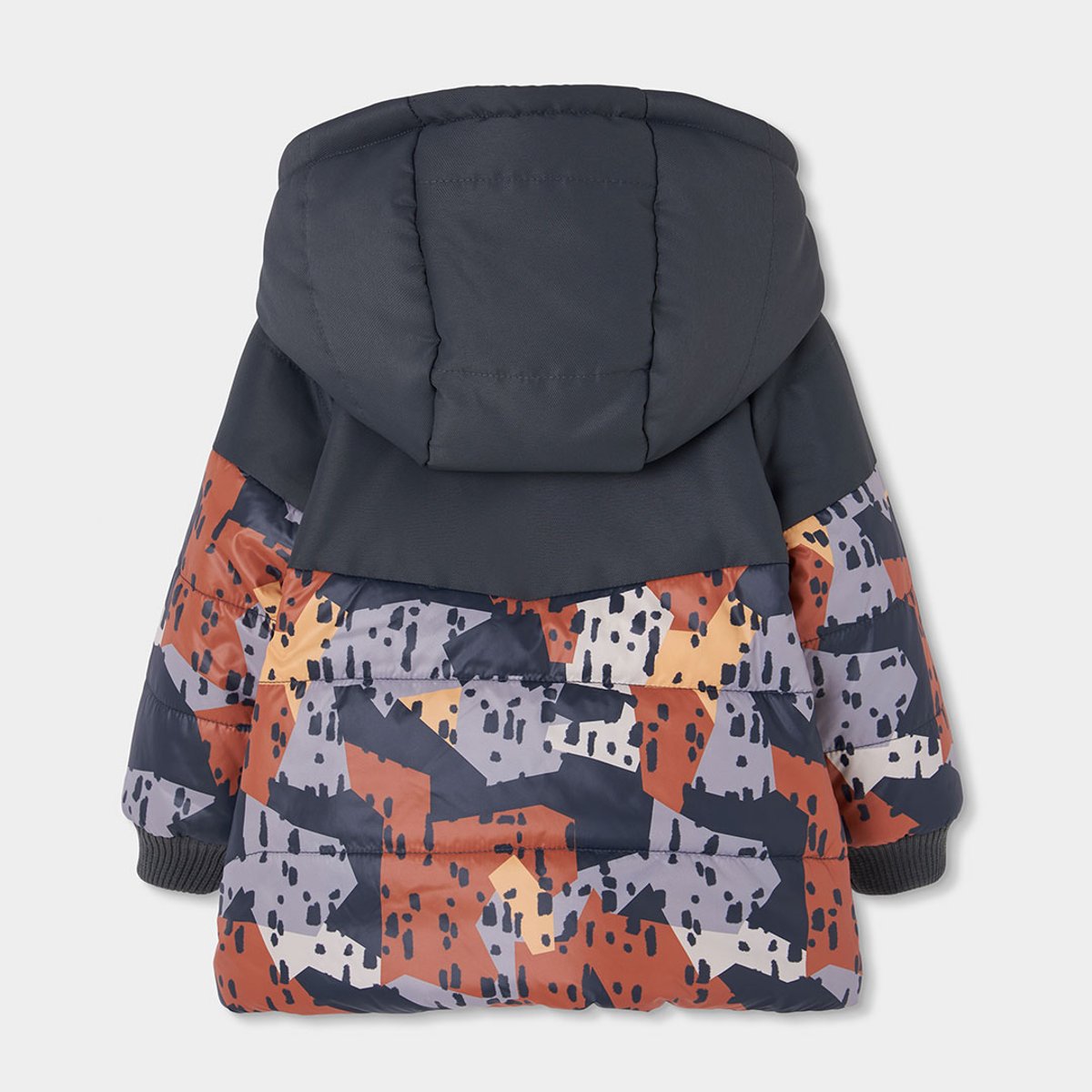 Parka garçon tissu technique réversible imprimé camo multicolore, BOBOLI