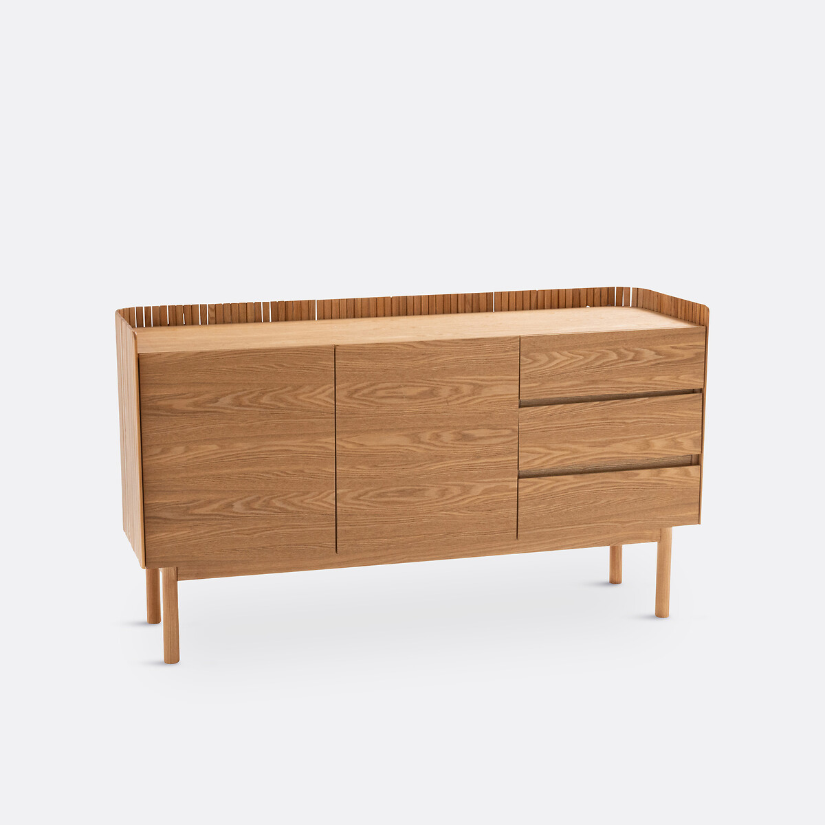 Buffet 2 portes 3 tiroirs, LATTI chêne, LA REDOUTE INTERIEURS