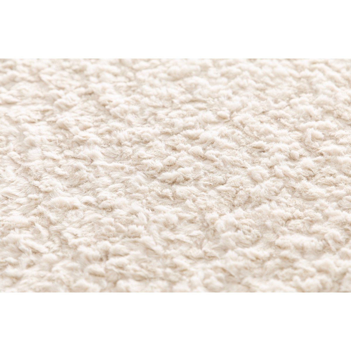 Tapis uni ultra doux contemporain PLAIN blanc pur, AFK LIVING