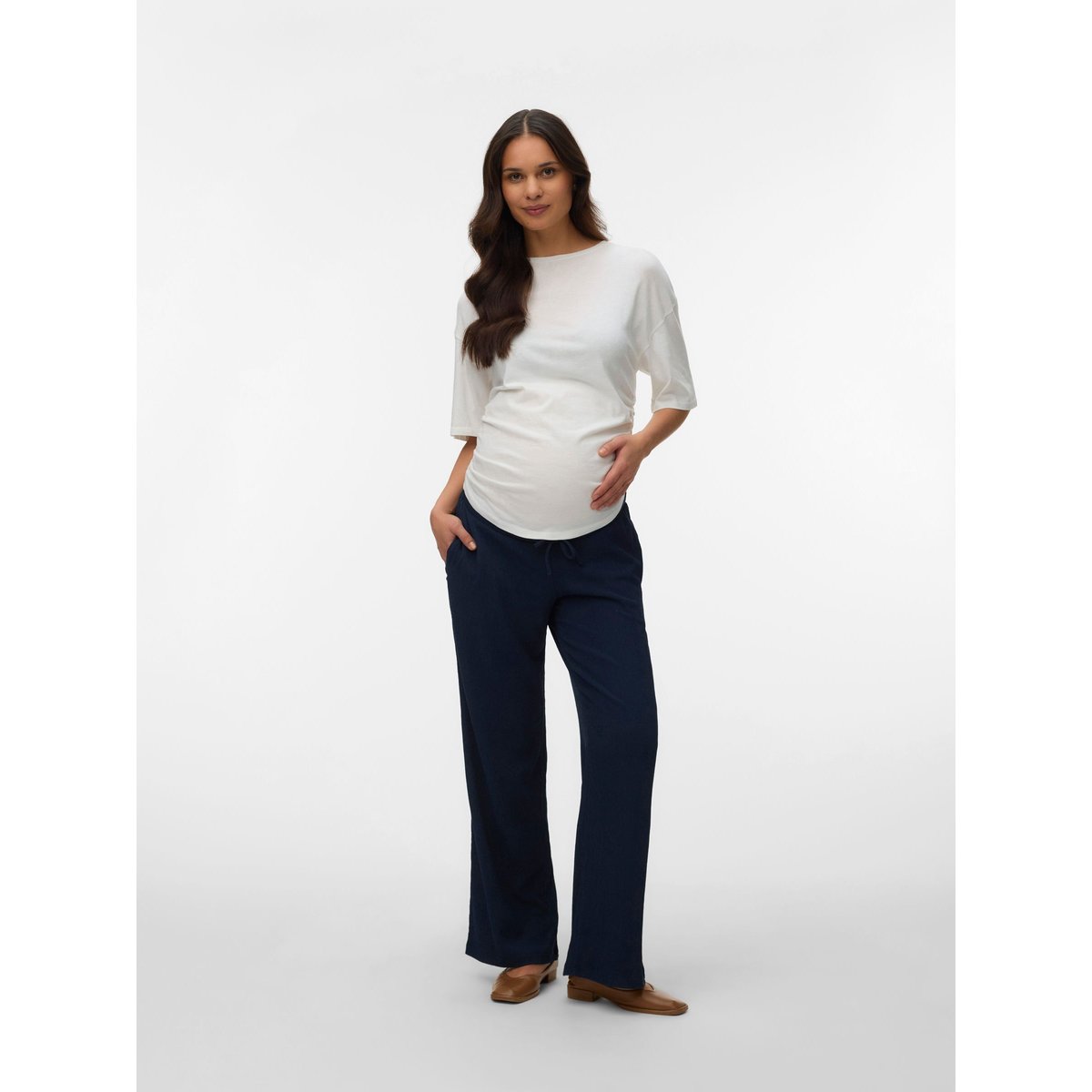 Pantalon À Jambe Large navy blazer, MAMA LICIOUS