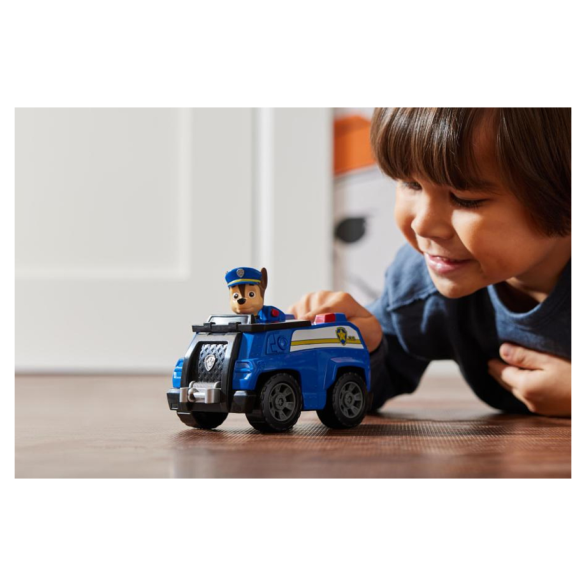 La Pat Patrouille Véhicule de police avec la figurine de Chase multicolore, SPIN MASTER