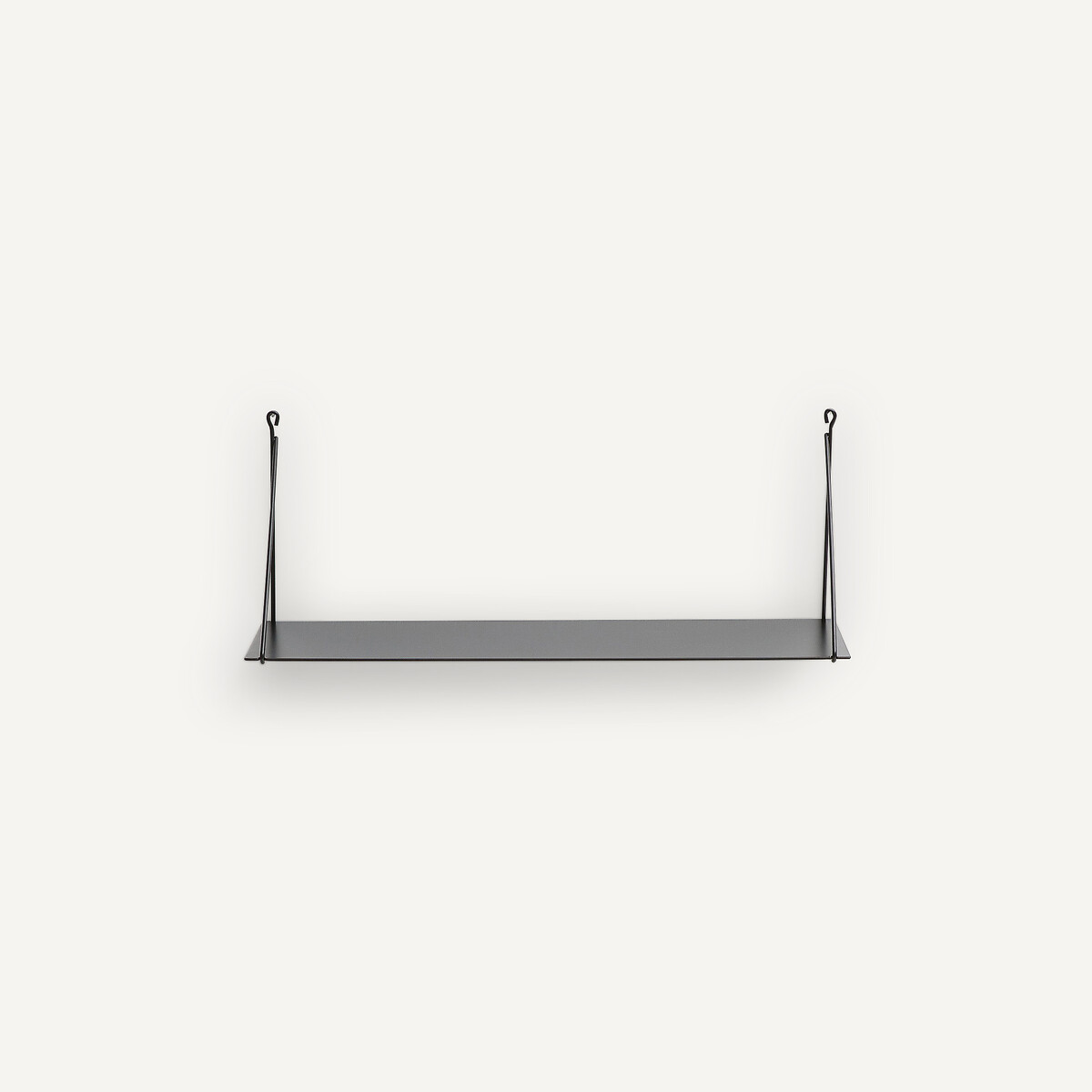 Mensola da parete metallo acciaio L60 cm, Spirollo nero , AM.PM