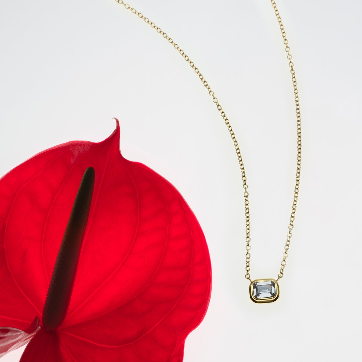 Collier T-DESIGN blanc, TRUSSARDI