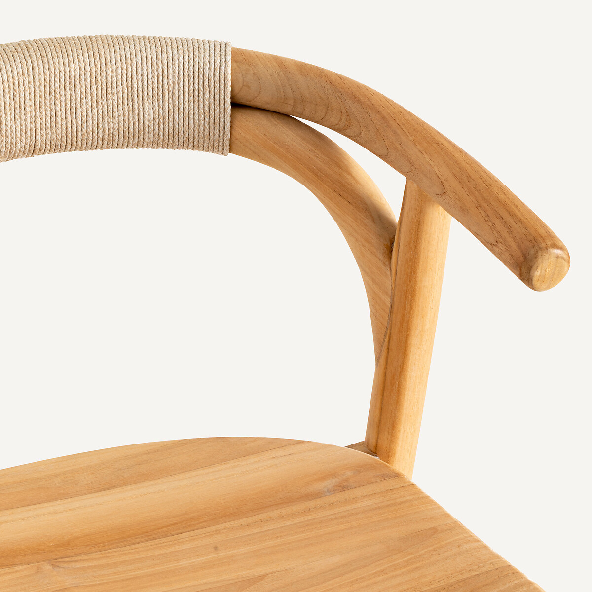 Sillón de mesa de jardín, teca maciza, Fermyo natural, AM.PM