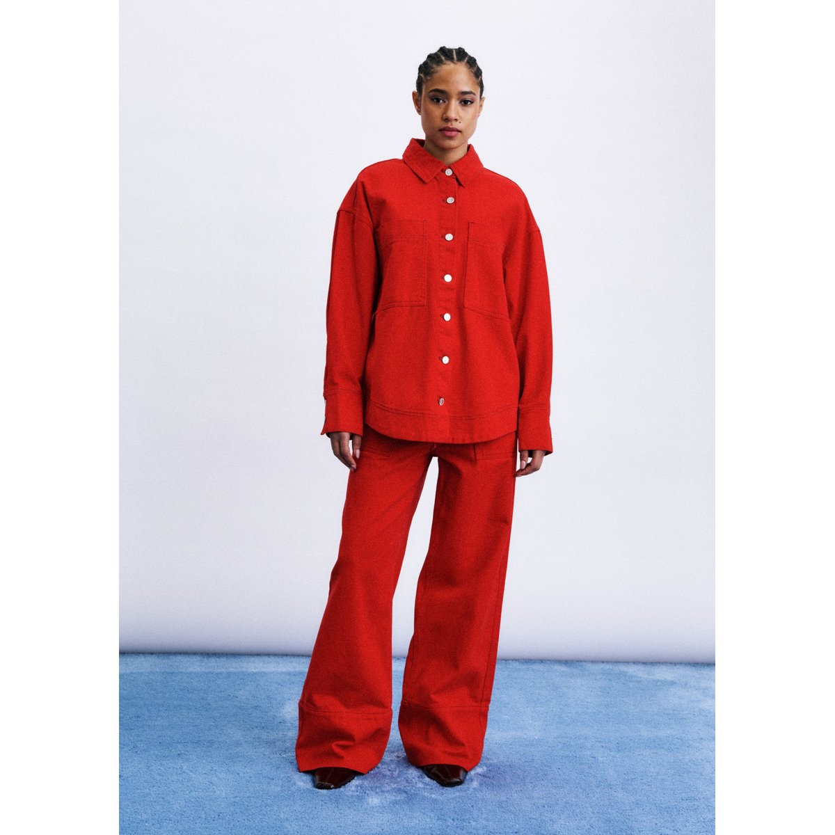 Jean Furano en coton FURANO rouge, FRNCH