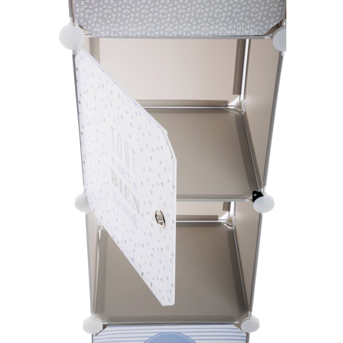 Casiers de rangement enfant COLONNE gris, ATMOSPHERA