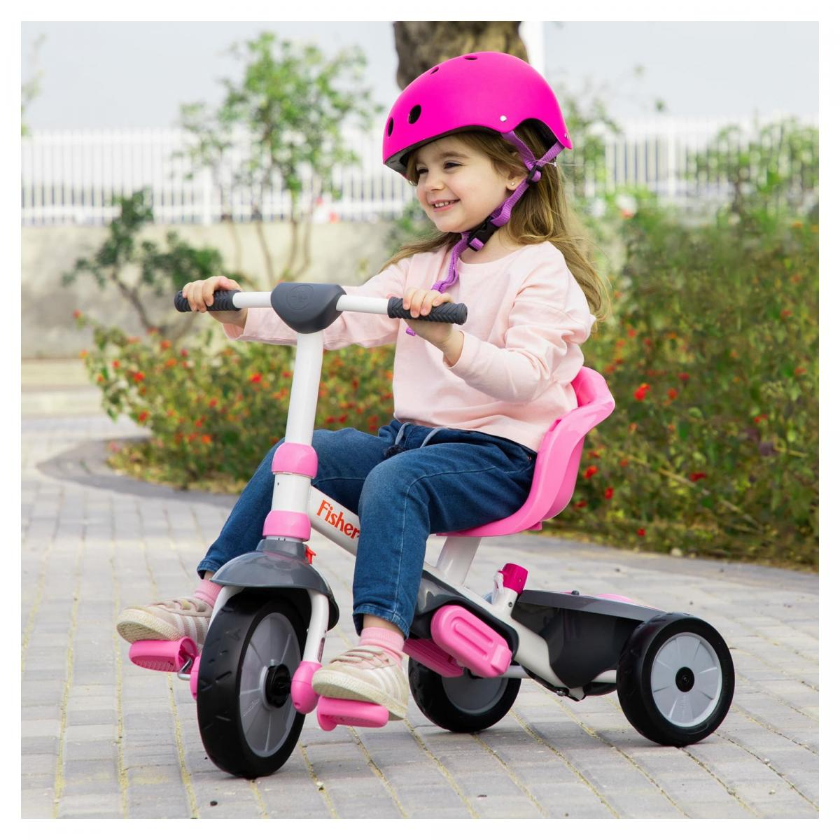 Tricycle Fisher Price Smartrike 3 en 1 Charm Rose rose, SMARTRIKE