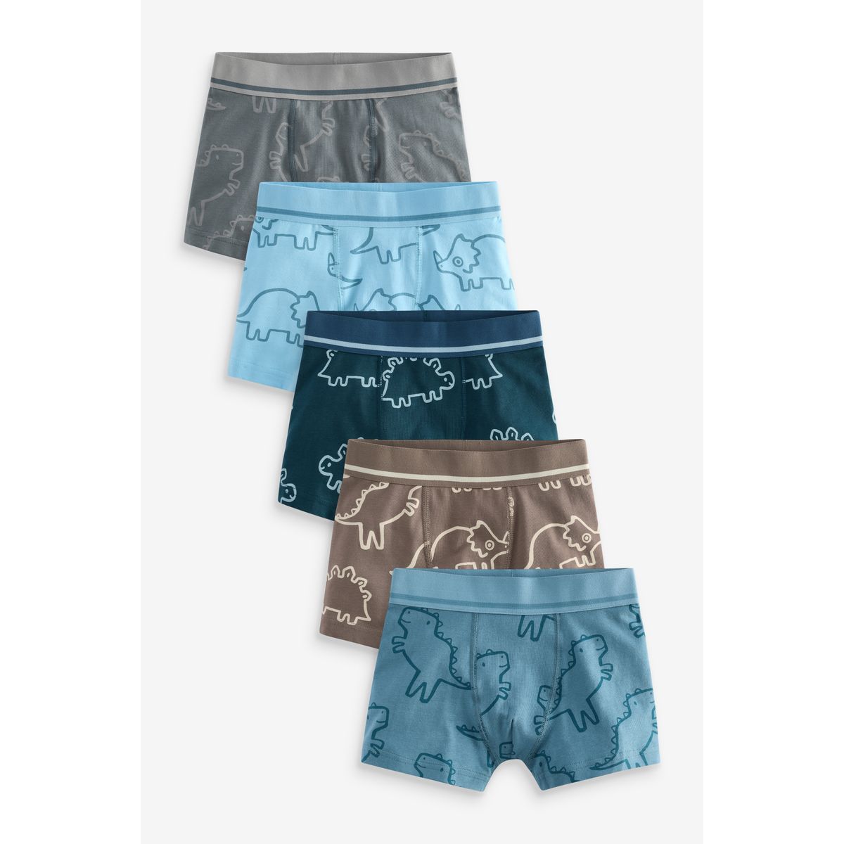 Boxers, lot de 5 imprimé dino linéaire, NEXT