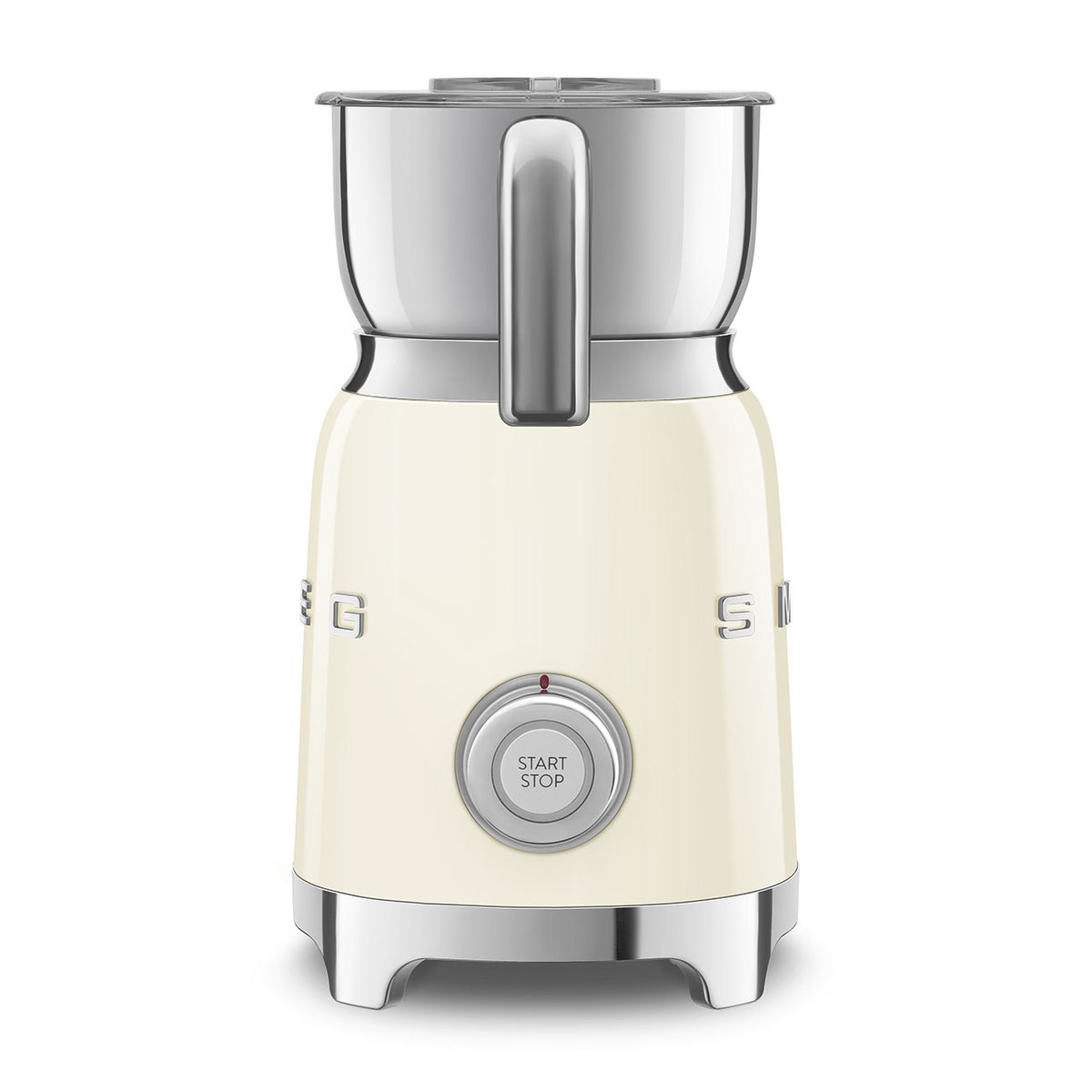 Chocolatière et mousseur à lait MFF11 crème brillant, SMEG