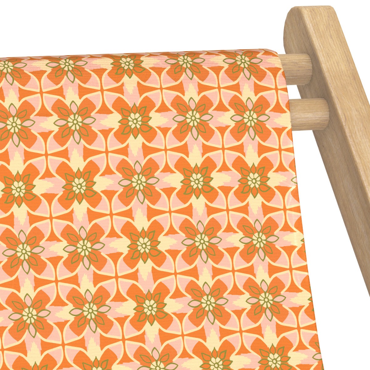 Toile de Transat / Chilienne NOUR orange, VENT DE BOHÈME
