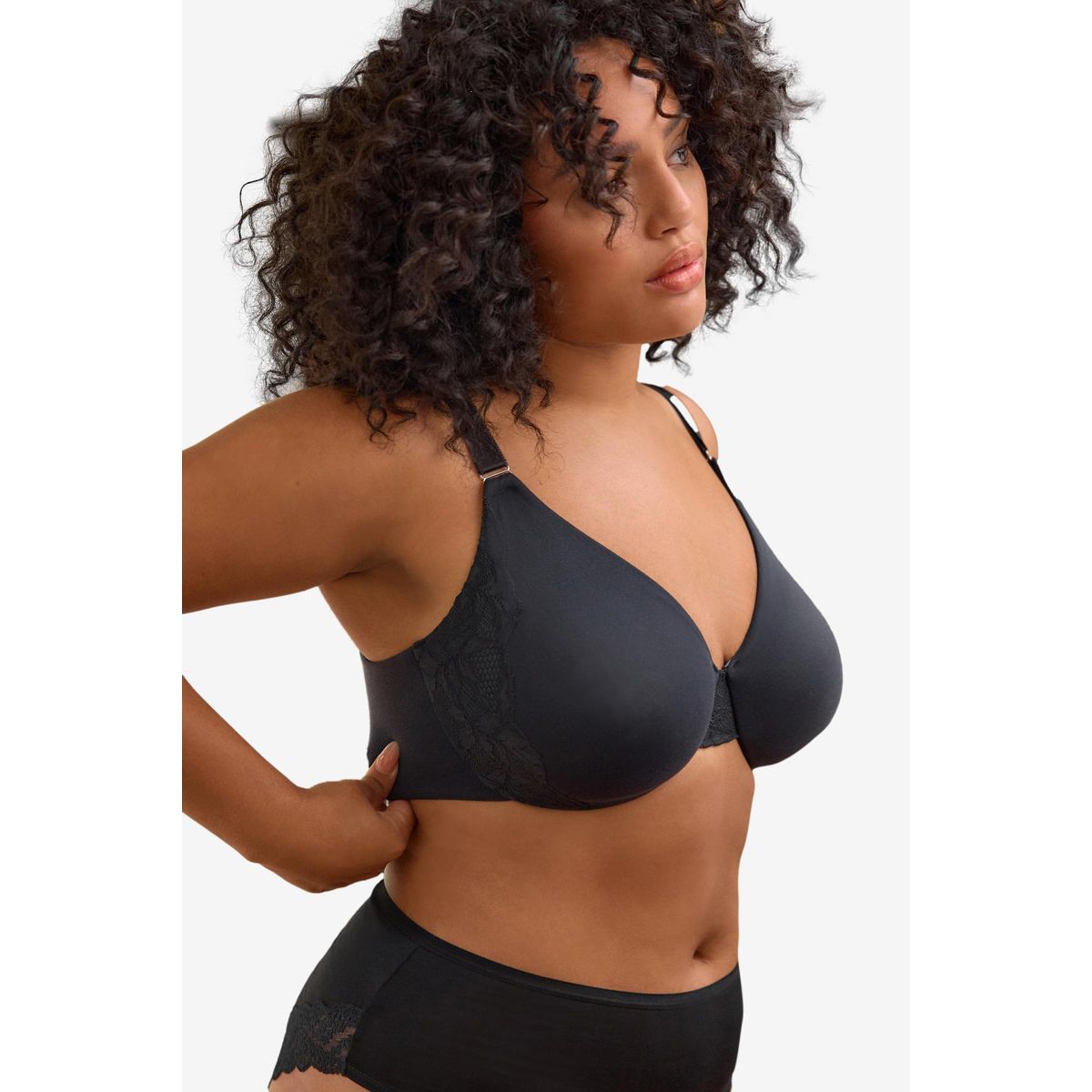 Soutien-gorge maintien intégral noir, NEXT