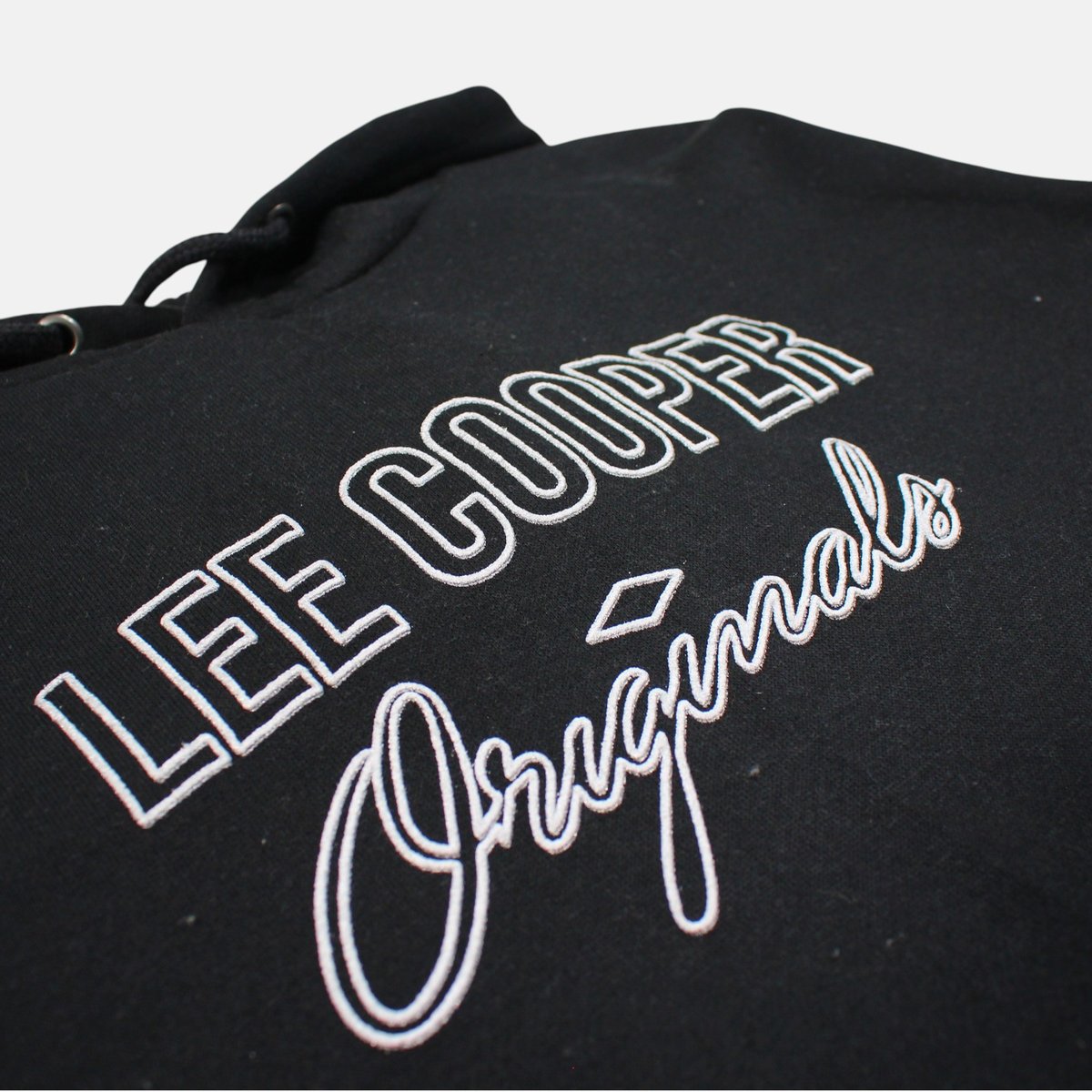 Sweat à capuche imprimé, poche kangourou SPORTY noir, LEE COOPER