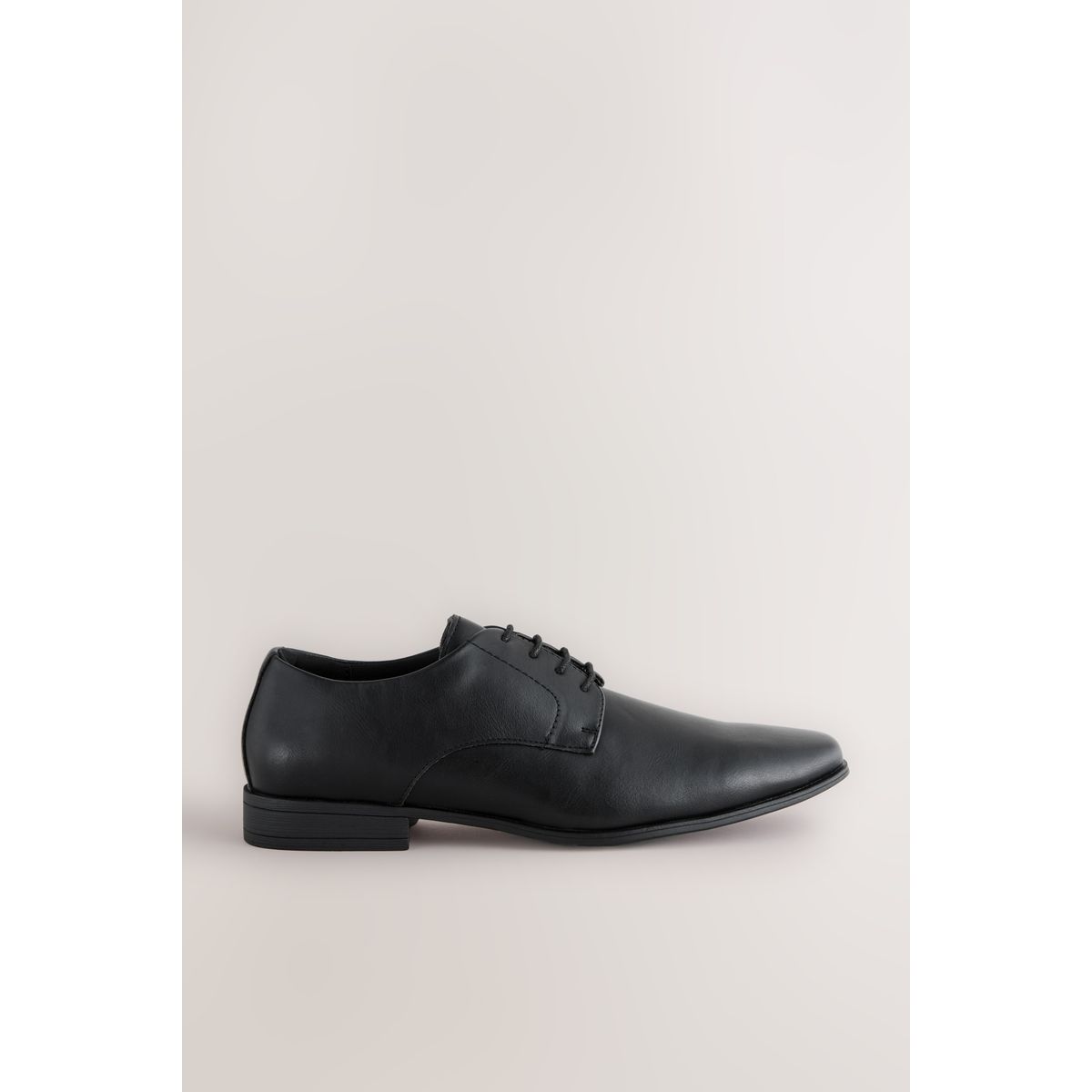 Chaussures derby fines à bout carré noir, NEXT