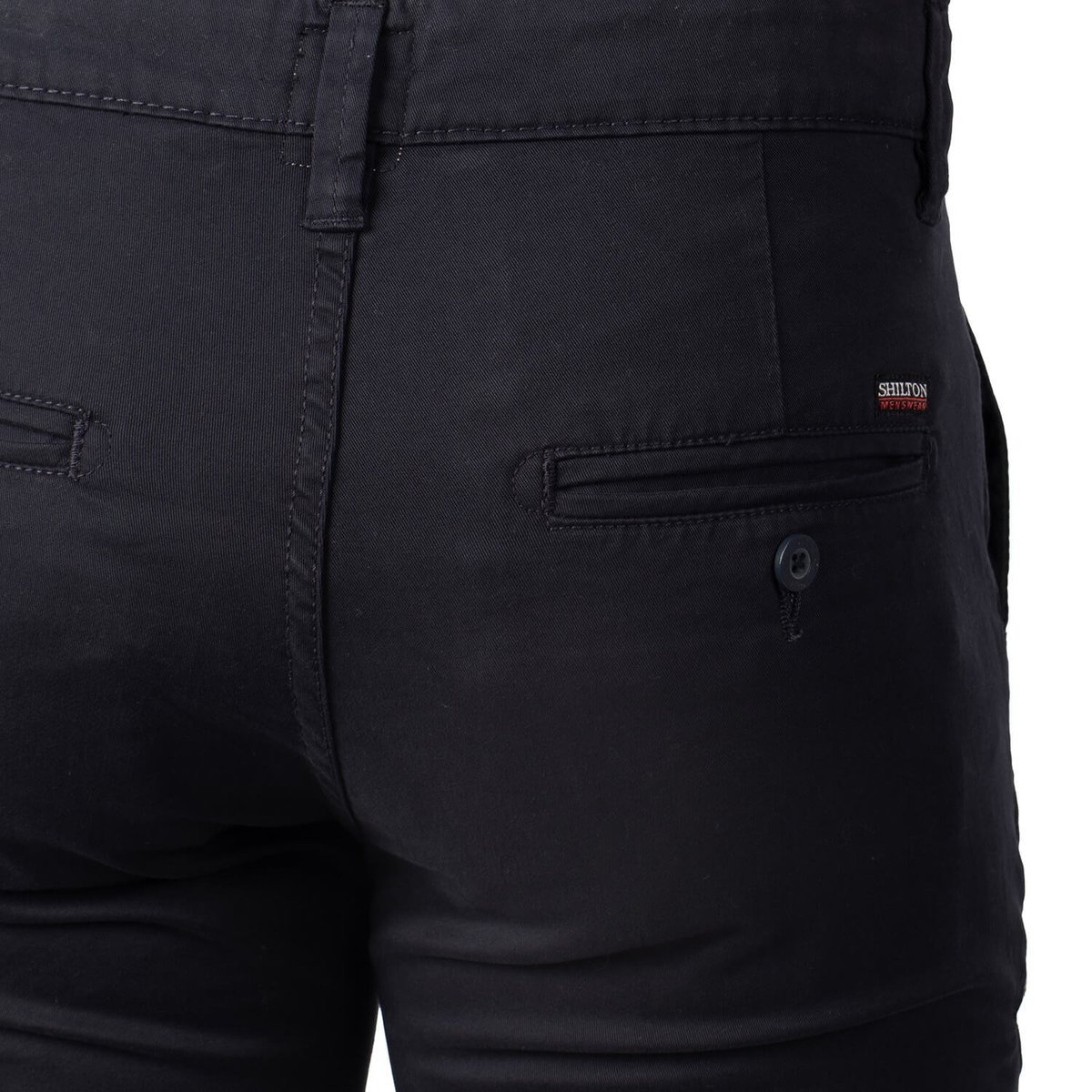Pantalon chino basic DROIT navy, SHILTON