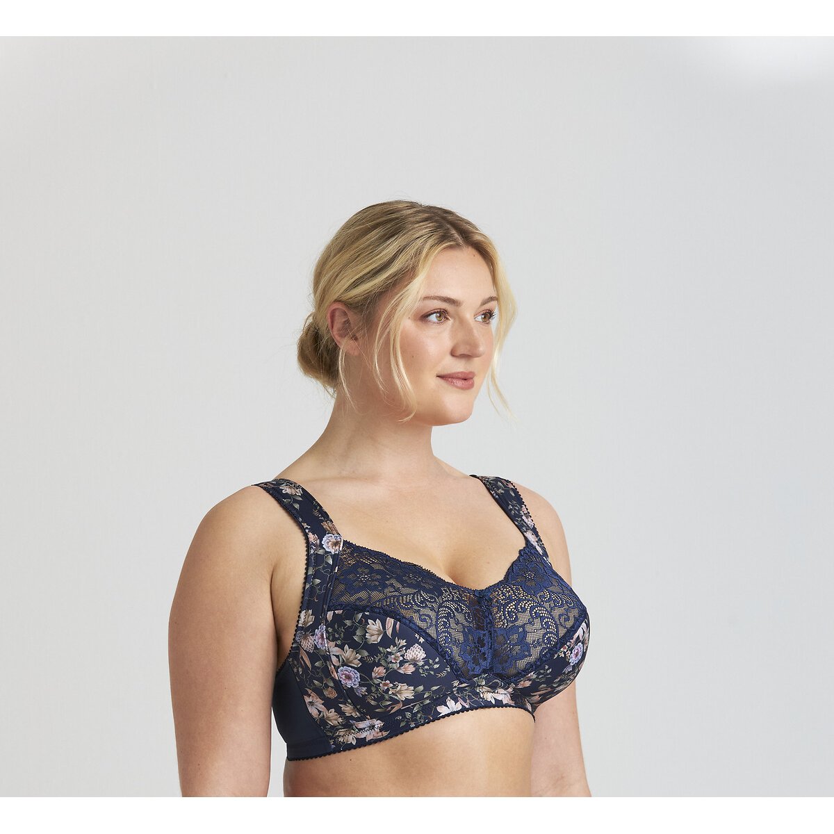 Reggiseno a coppa morbida fantasia Fauna blu scuro, MISS MARY OF SWEDEN