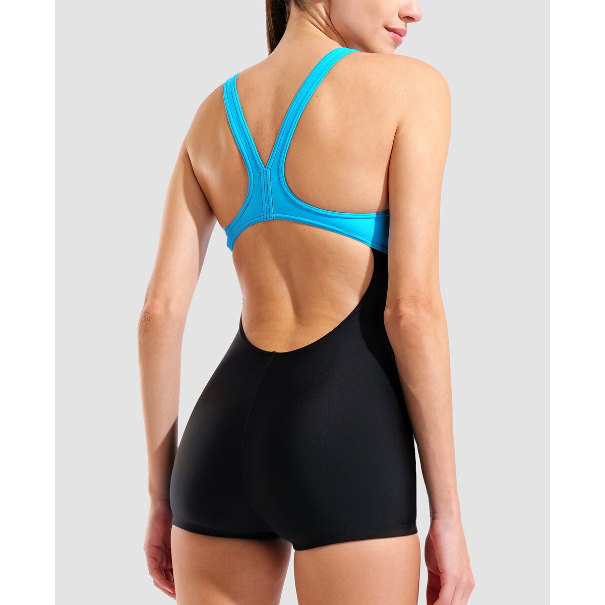 Combishort piscine Maxfit éco Arena W Kaori noir/turquoise, ARENA