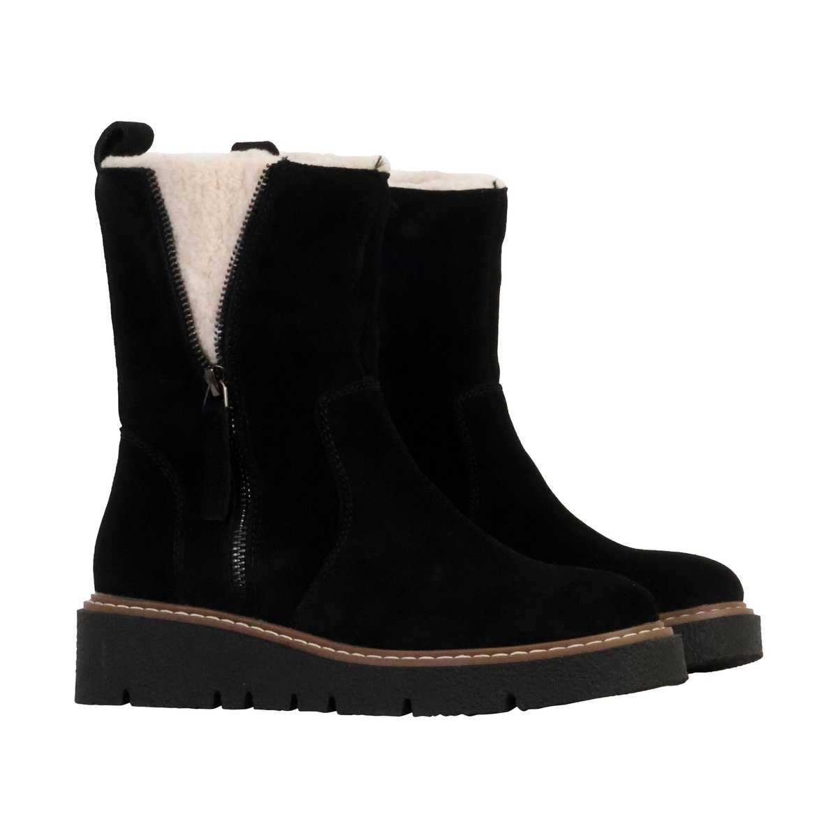 Bottines Cuir Alénoa noir, THE DIVINE FACTORY
