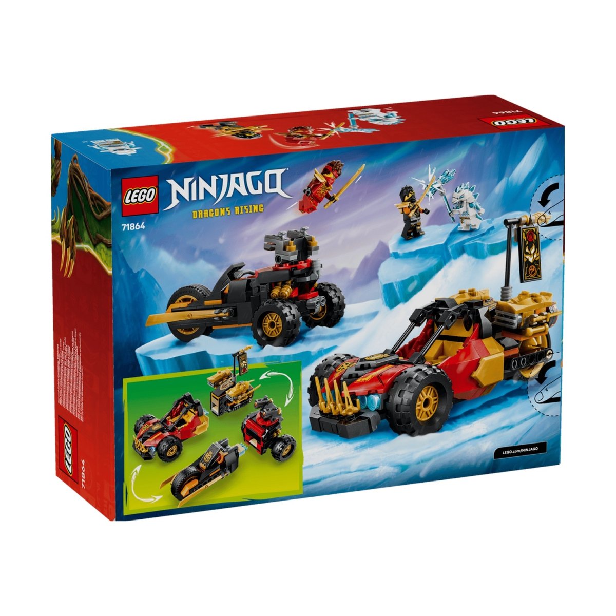 Ninjago Véhicules combinables de Kai et Cole multicolore, LEGO