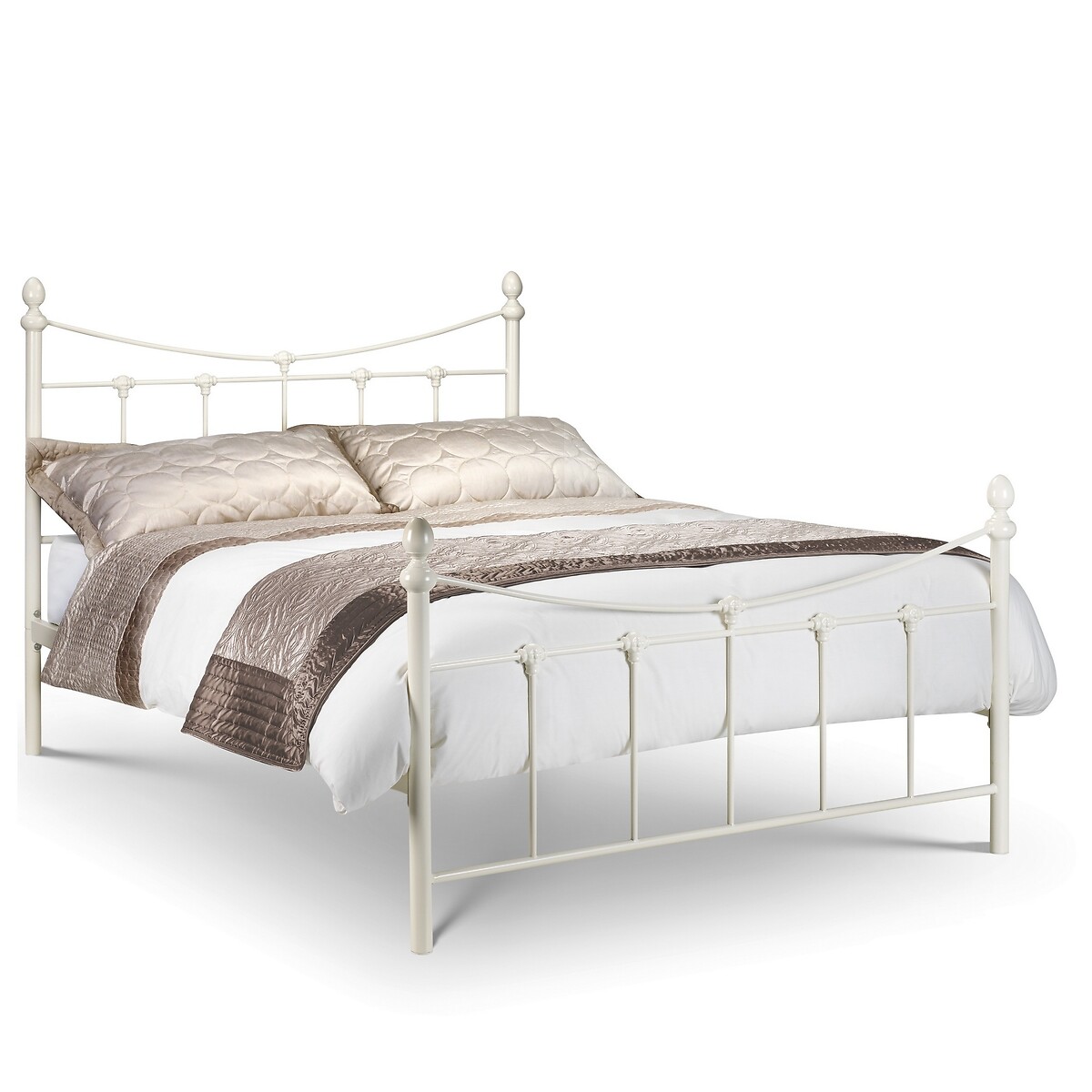 Reina Vintage Metal Bed ivory, SO'HOME