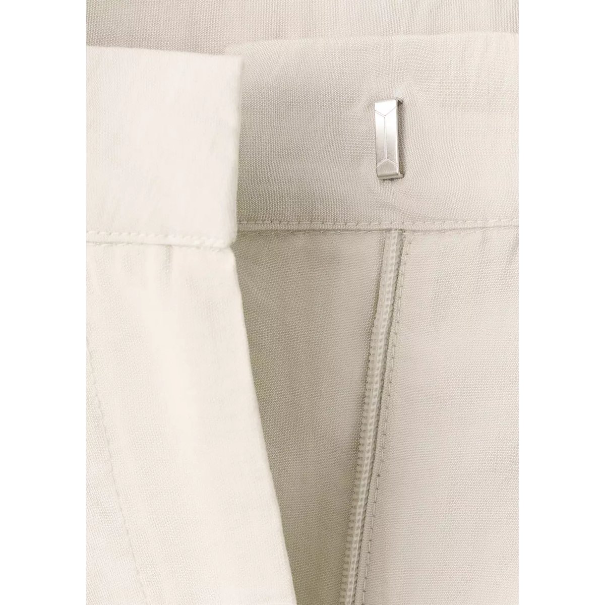 Pantalon large fluide à pinces beige, MANGO TEEN