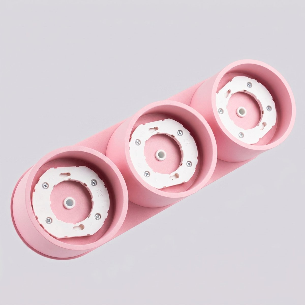 Plafonnier Aluminium Rose Gx53 3 MODO rose, EDEN