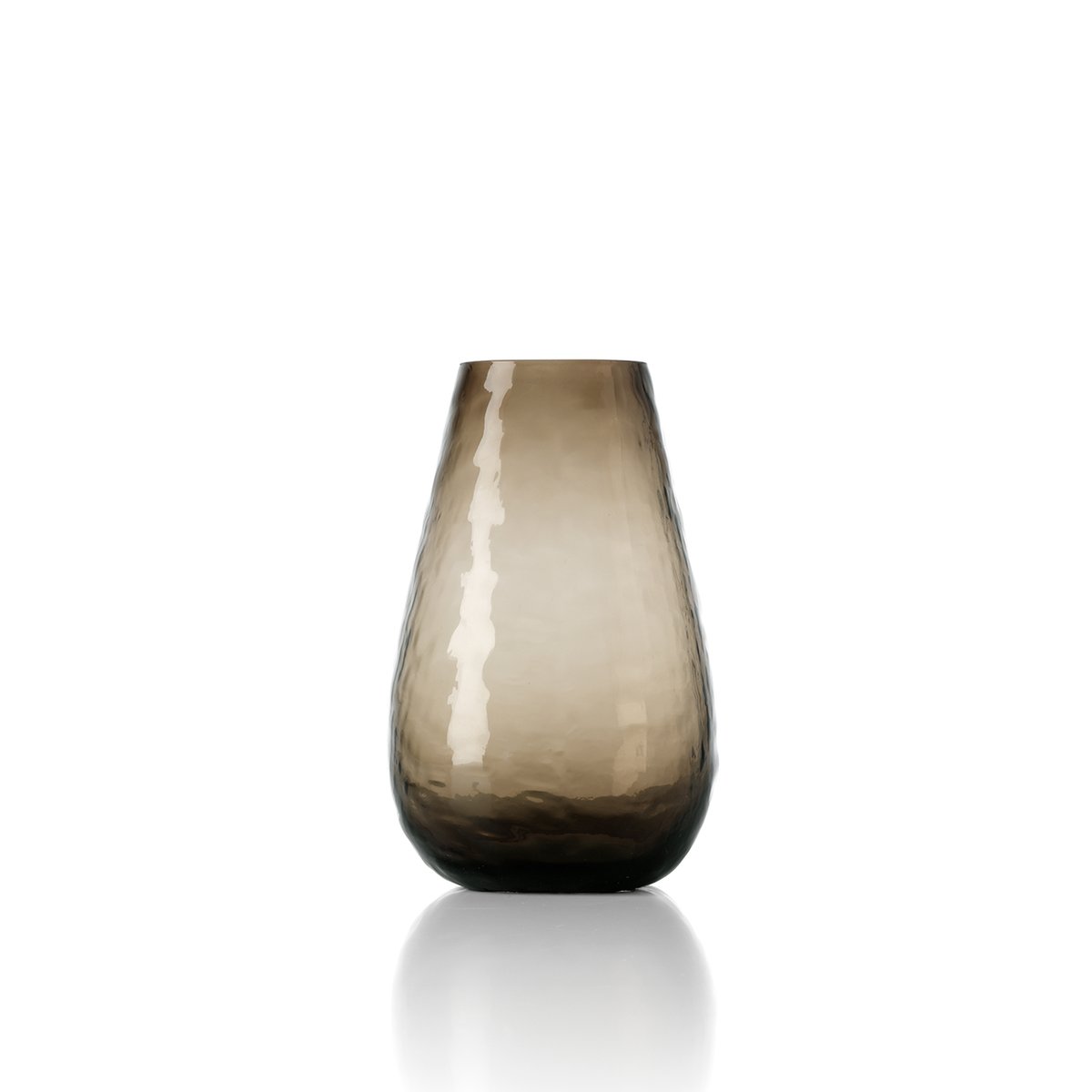 Vase en verre recyclé ORGANIC brun, BAZAR BIZAR