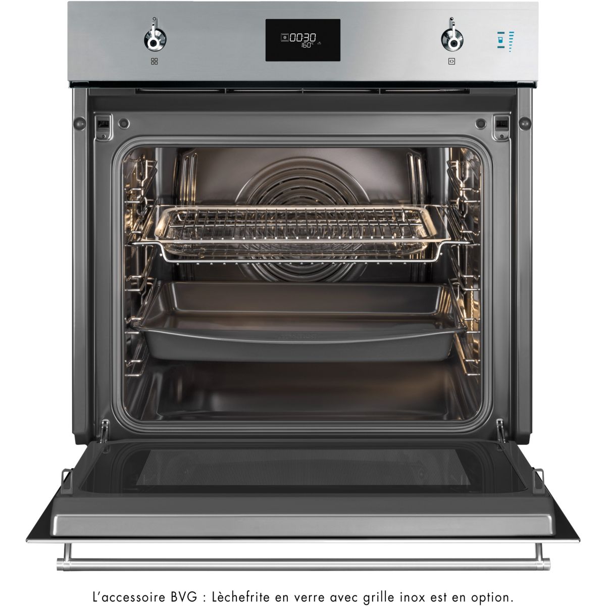 Four encastrable SOP6301S2X - Combiné vapeur - Chaleur pulsée - Pyrolyse couleur unique, SMEG