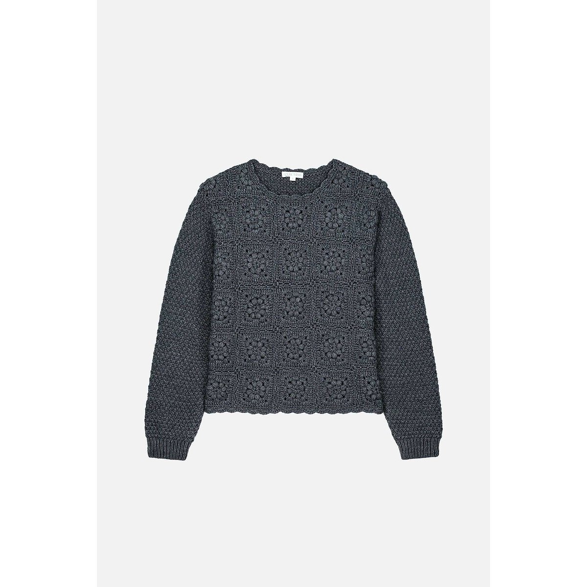 Aliciou Crew Neck Jumper with Long Sleeves grey, LOUISE MISHA