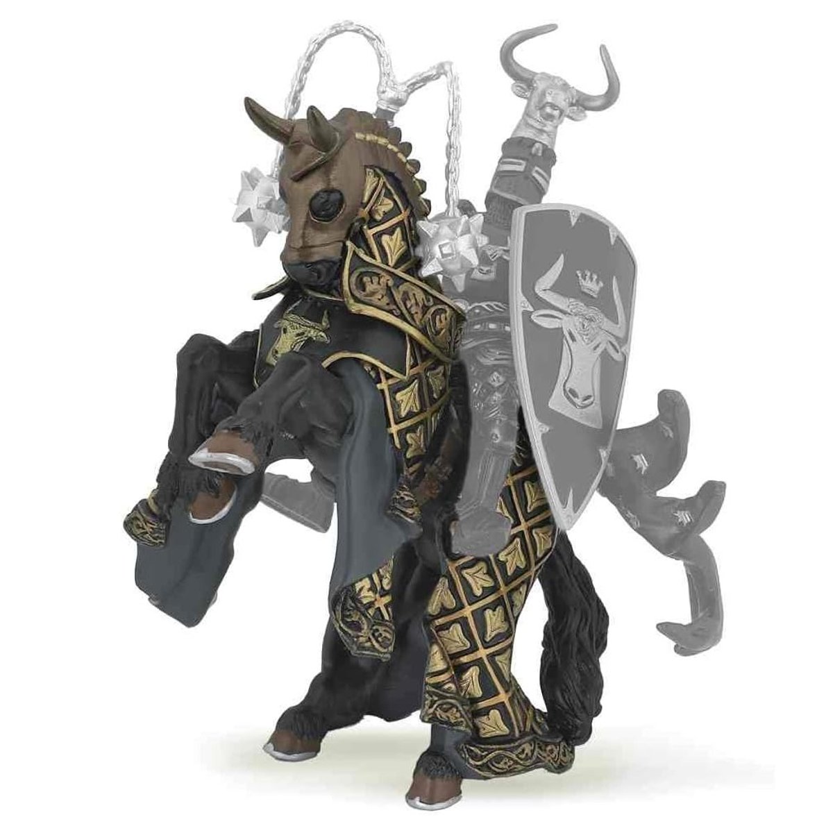 Cheval du maître cimier taureau noir, PAPO