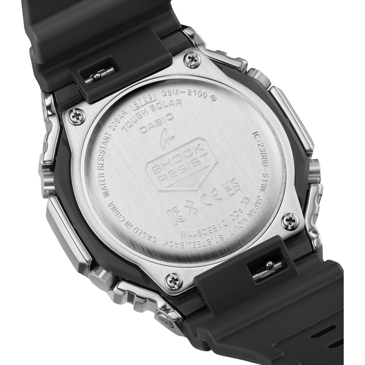 Montre connectée CASIO G-SHOCK argenté noir, G-SHOCK