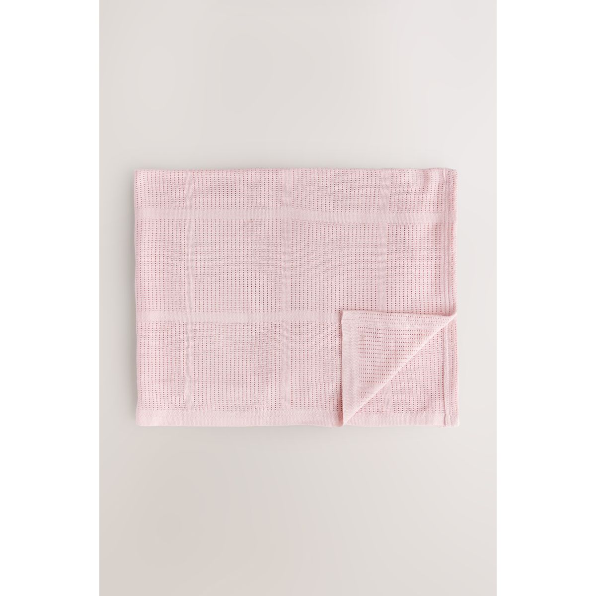 Couverture bébé alvéolée en coton, lot de 2 rose, NEXT