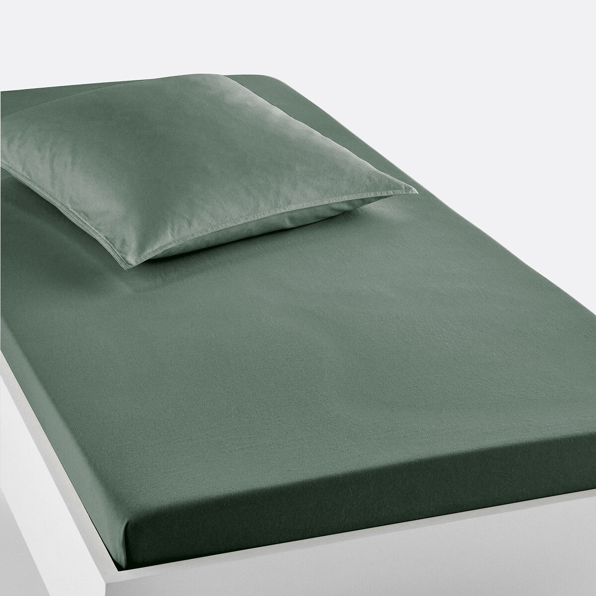 Drap housse enfant en coton bio, Scenario eucalyptus, LA REDOUTE INTERIEURS