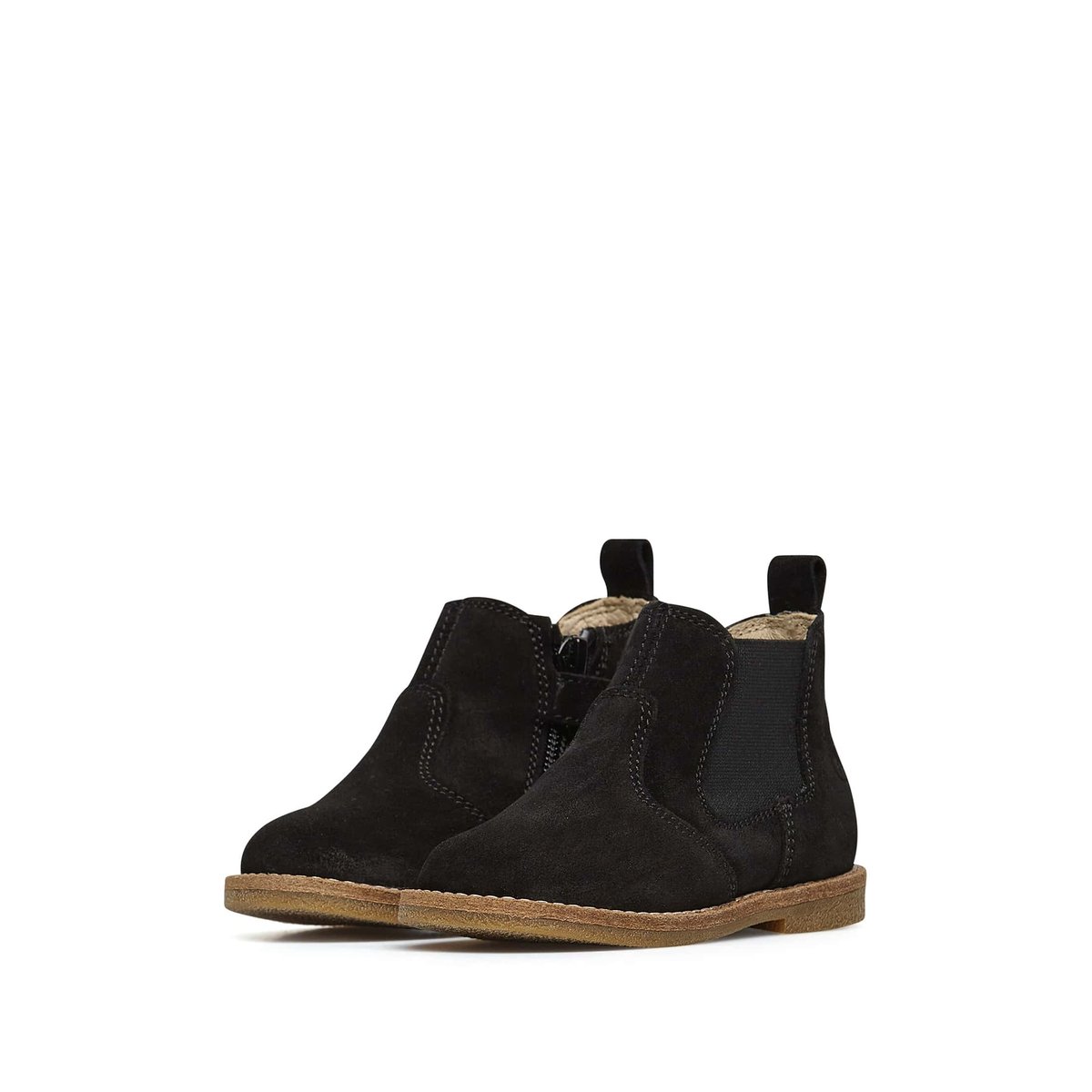 Chelsea boots en suède avec fermeture éclair ARTHUR noir, NATURINO