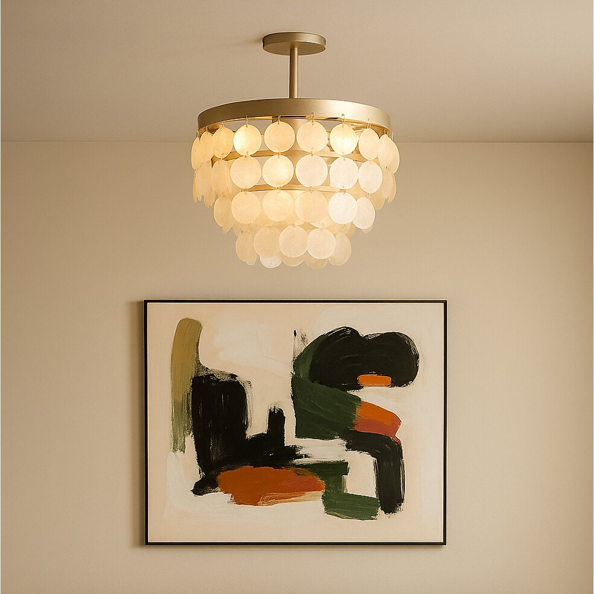 Carris Semi-Flush Chandelier Ceiling Light silver-coloured, ÉDITÉ