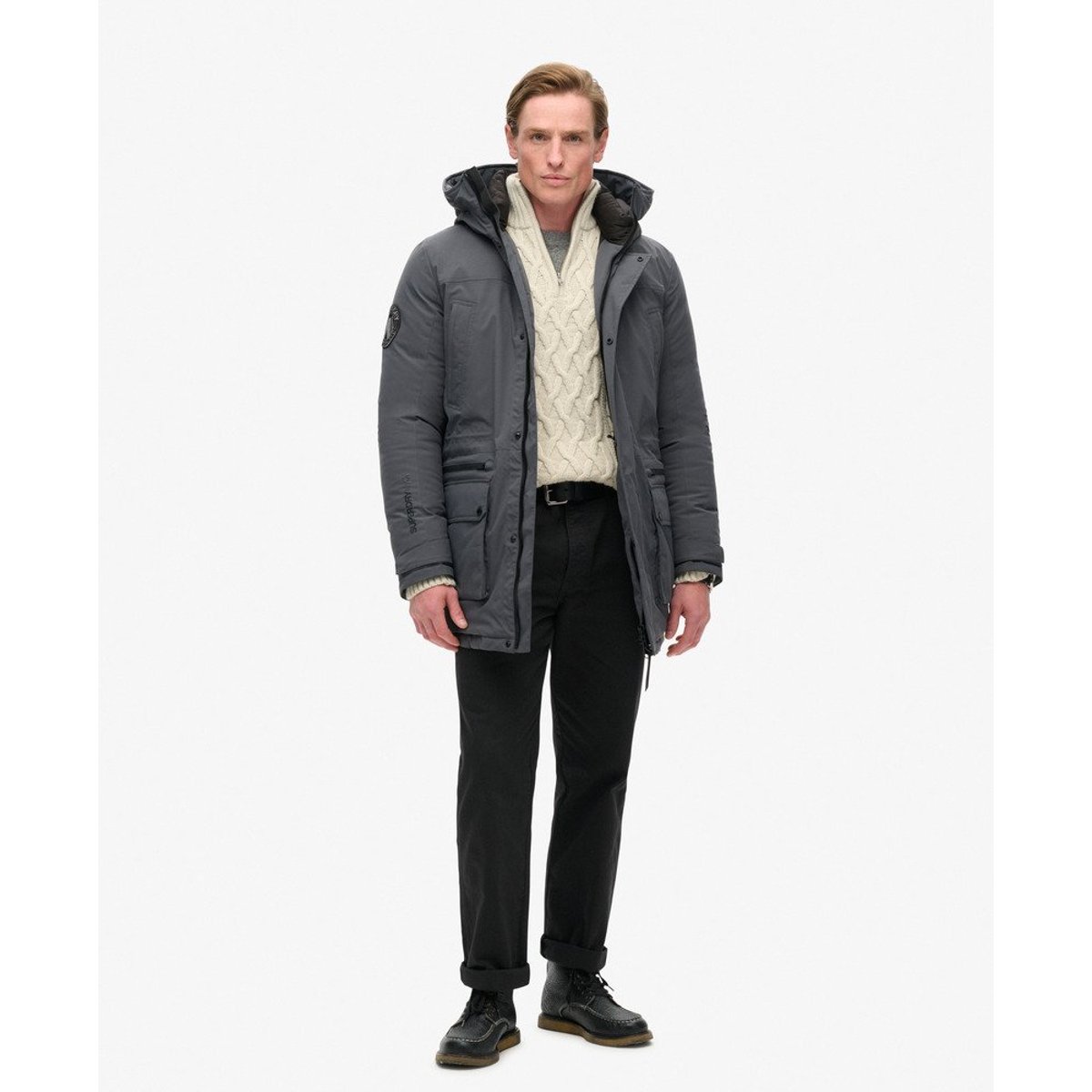 Parka Rembourrée City ébène, SUPERDRY