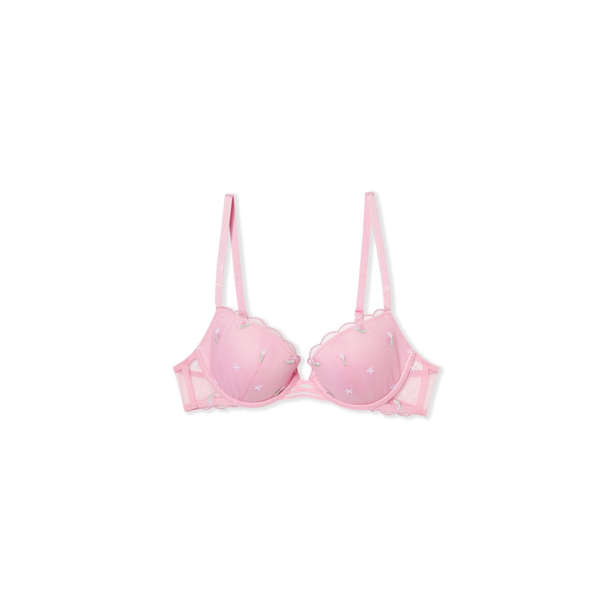 Soutien-gorge N.5 - Le coques fines plongeant à motifs MOCKTAIL imp fond rose, ETAM