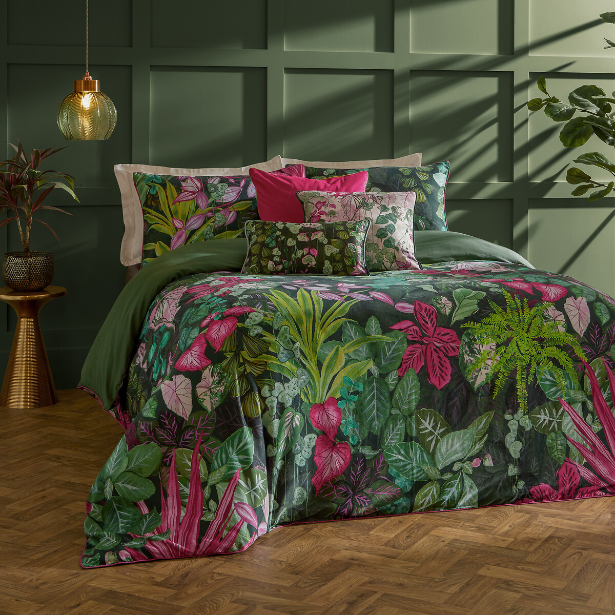 Veadeiros 100% Cotton Sateen Duvet Cover and Pillowcase Set multi-coloured, PAOLETTI