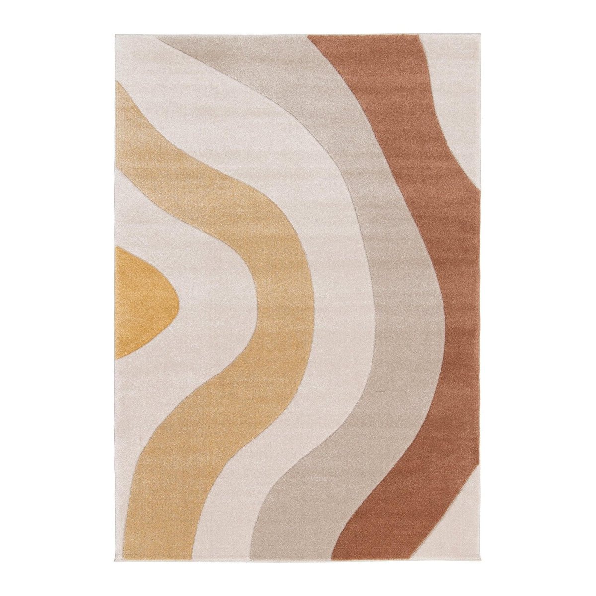 Tapis doux et résistant aux teintes chaleureuses FAUVE multicouleur, AFK LIVING