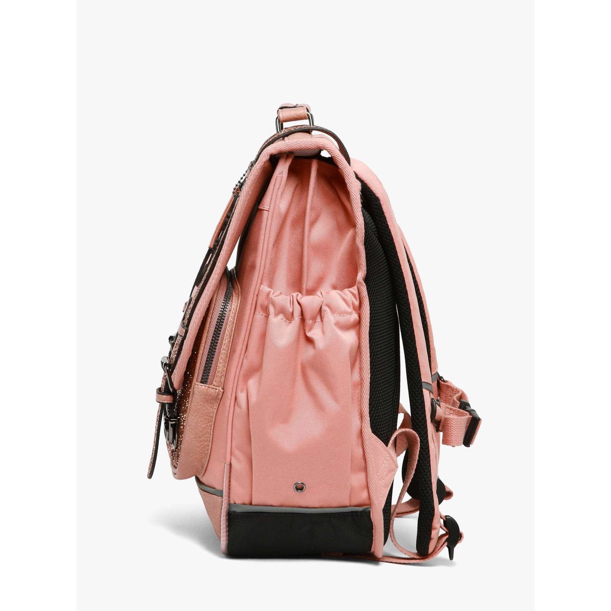 Sac à dos 2 compartiments glossy pink, CAMELEON