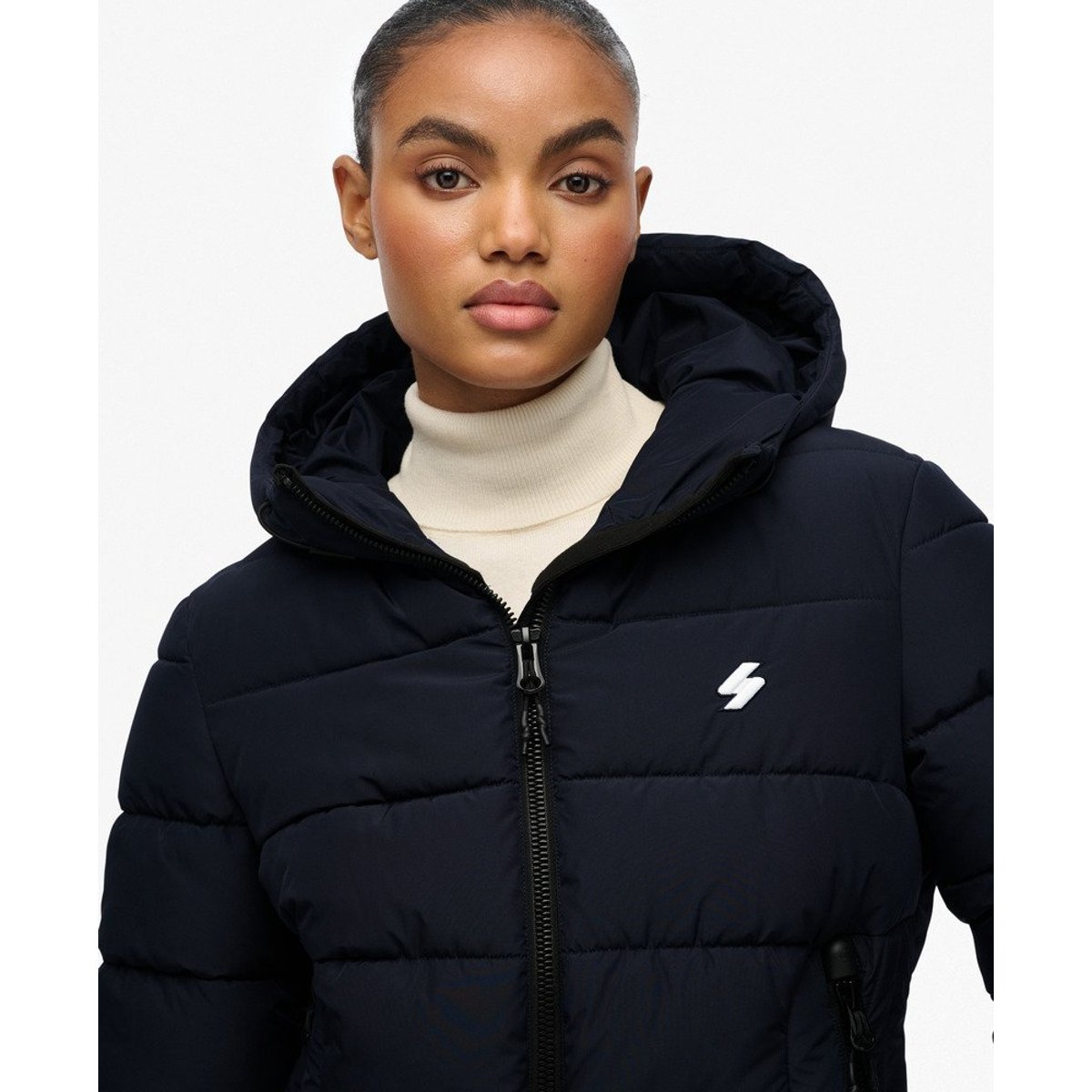 Doudoune à Capuche Spirit Sports bleu marine foncé, SUPERDRY