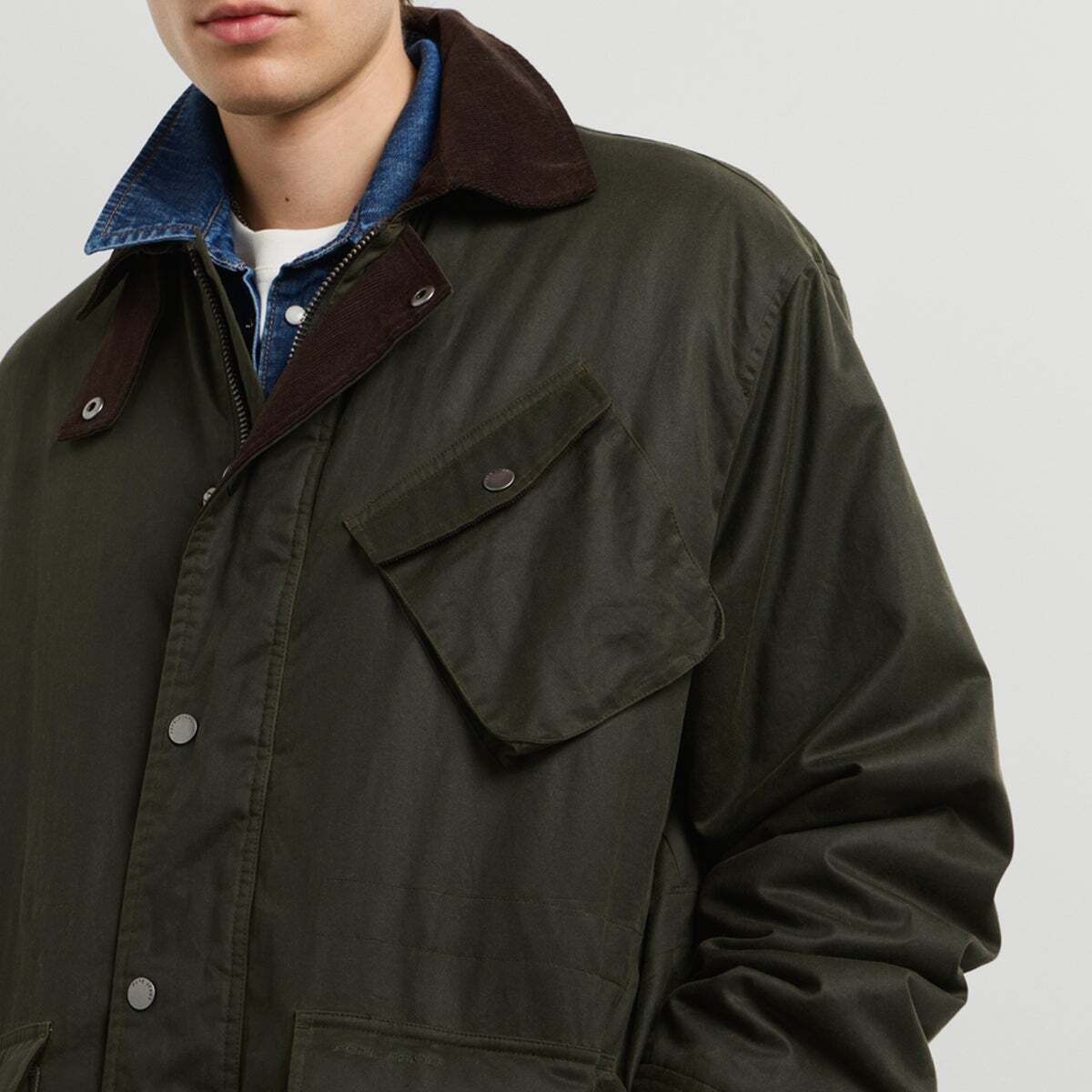 Veste Avec Finition Cirée Coupe Regular trench green, PEPE JEANS