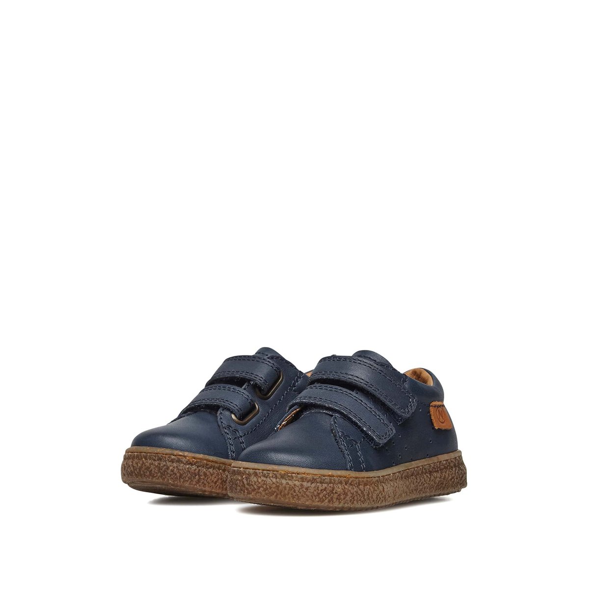 Baskets en cuir nappa CAREX VL marine, NATURINO