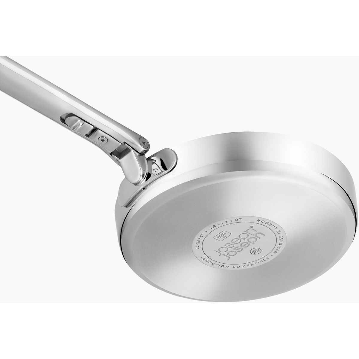 Poêle Space 24cm avec poignée retractable inox argenté, JOSEPH JOSEPH