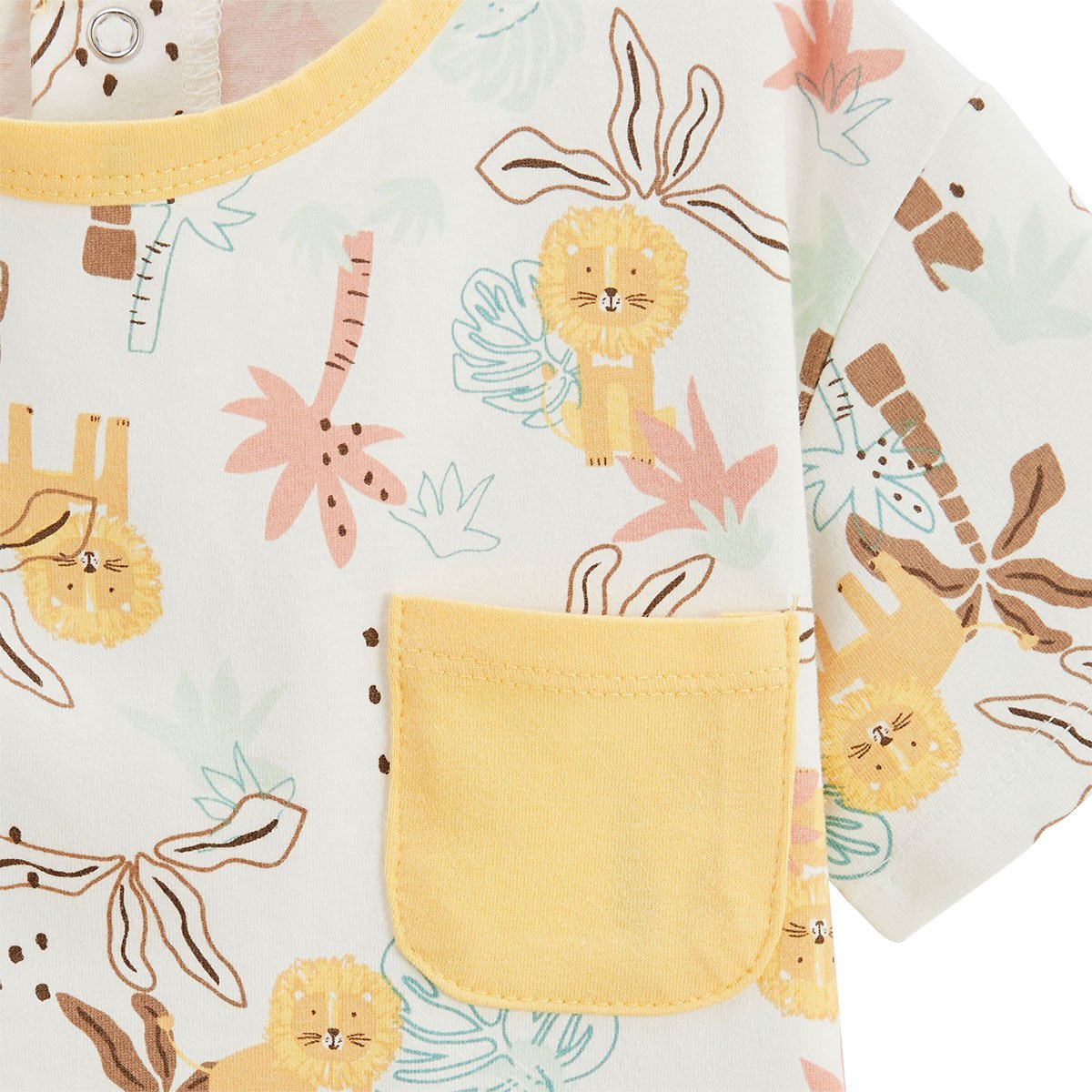 T-shirt enfant Auguste jaune, PETIT BEGUIN