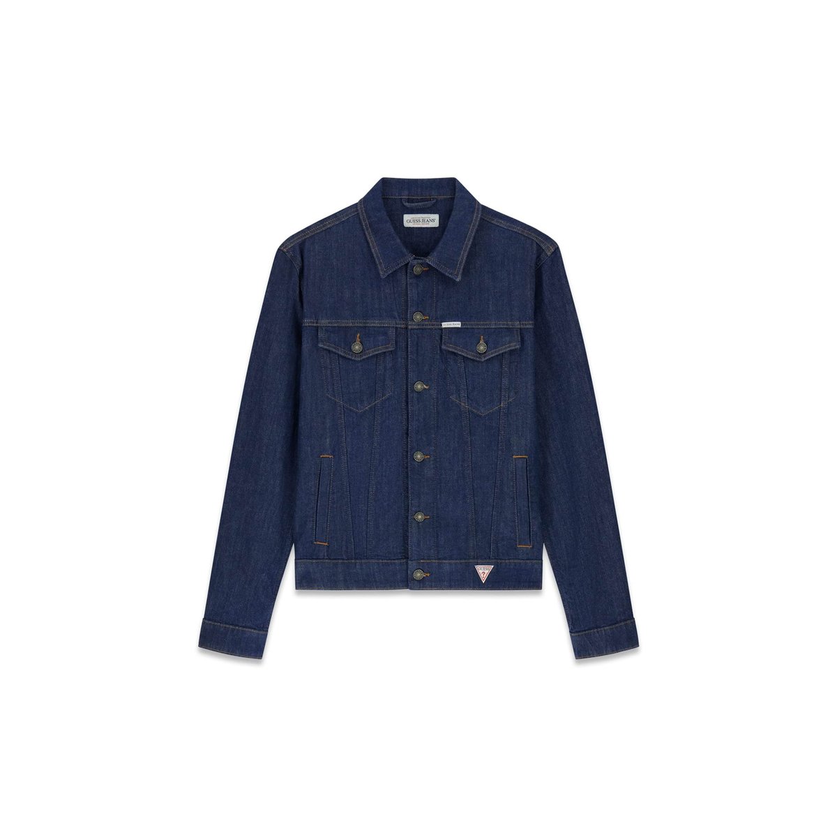 Veste En Denim Trucker bleu foncé, GUESS JEANS