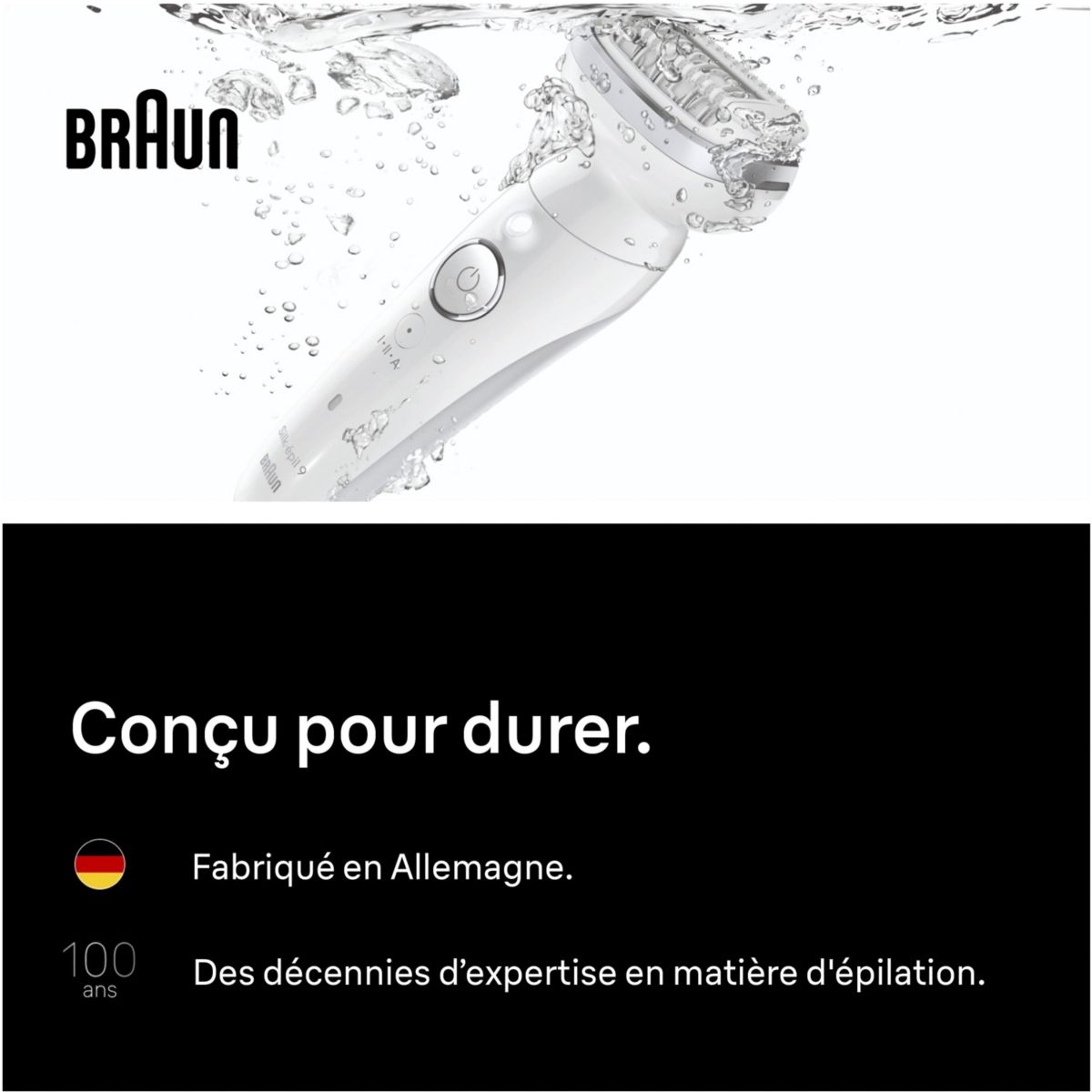 Epilateur électrique Silk-épil SES 9-030 couleur unique, BRAUN