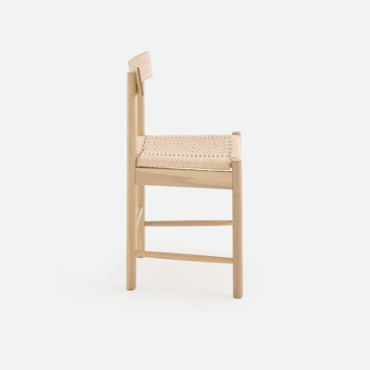 Chaise en chêne massif effet bois blanchi, assise en corde, TAGA naturel, LA REDOUTE INTERIEURS