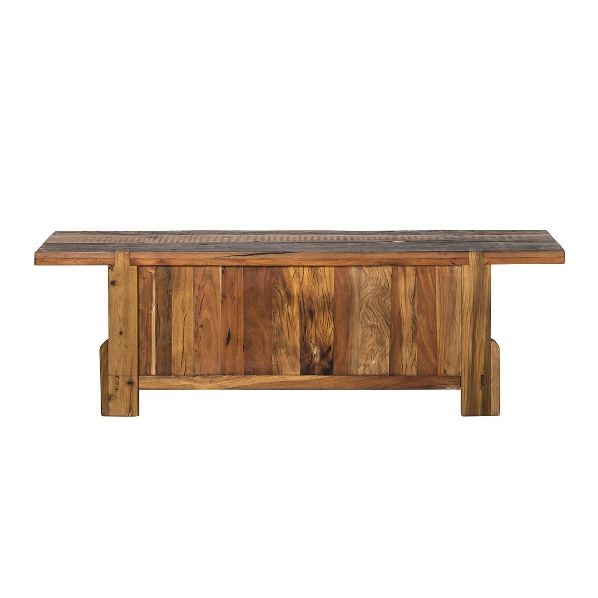 Meuble TV en bois recyclé HECTOR gris, MADE IN MEUBLES