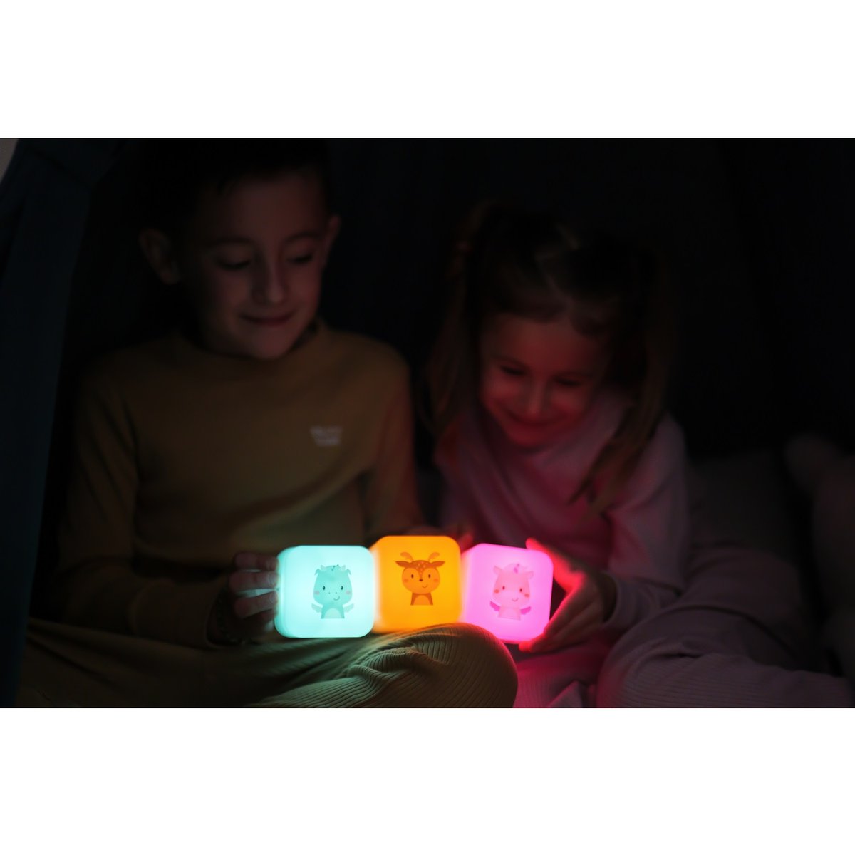 Veilleuse nomade Cube B Drake le Dragon orange, CLOUD B