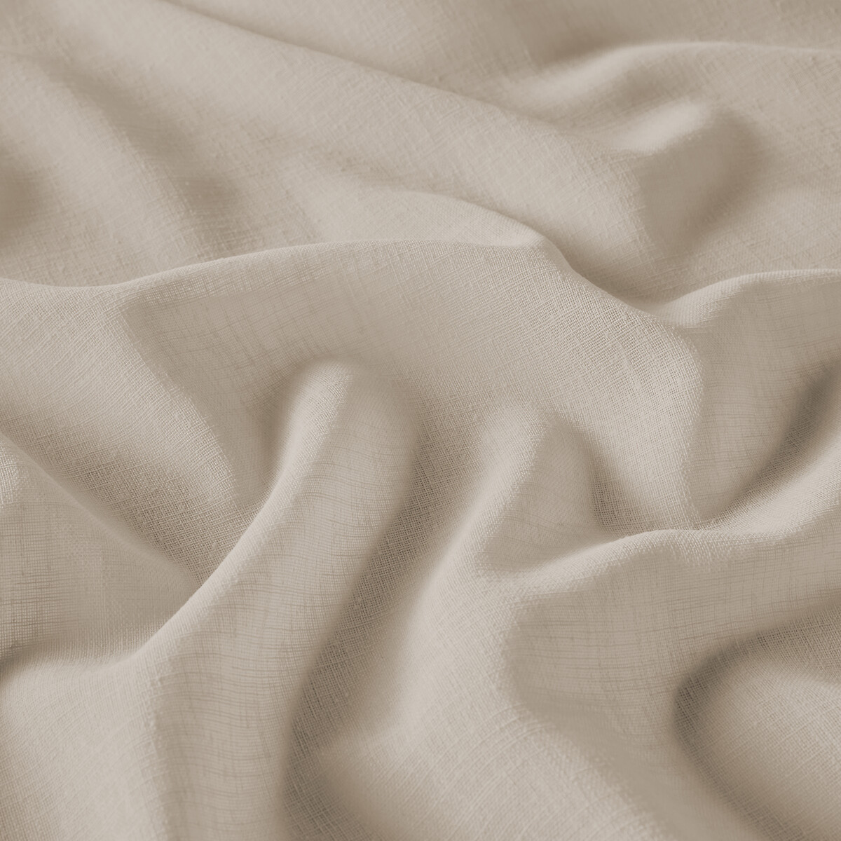 Nyong Voile Eyelet Panel light taupe beige, LA REDOUTE INTERIEURS